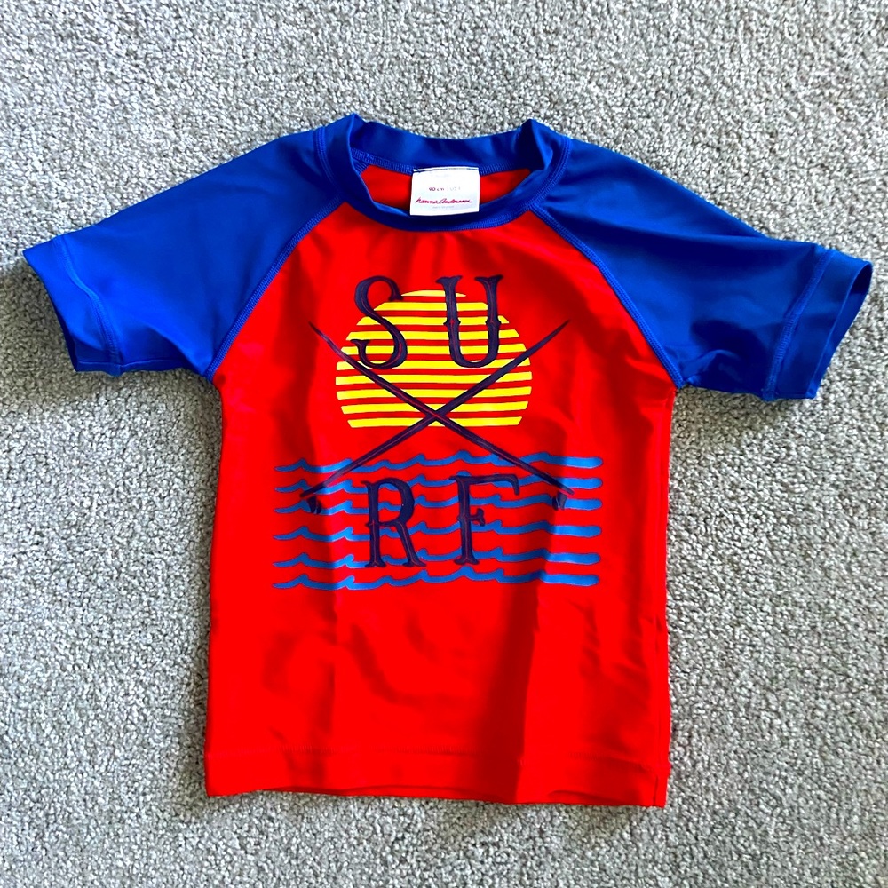 Hanna Andersson Short Sleeve Rash Guard- Size 3T/90cm